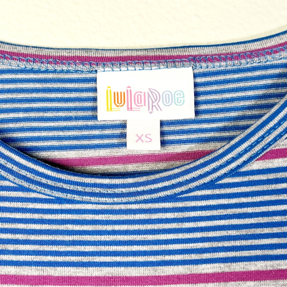 LULAROE Women's Size XS Maria Dress Striped Long Maxi - Picture 5 of 5